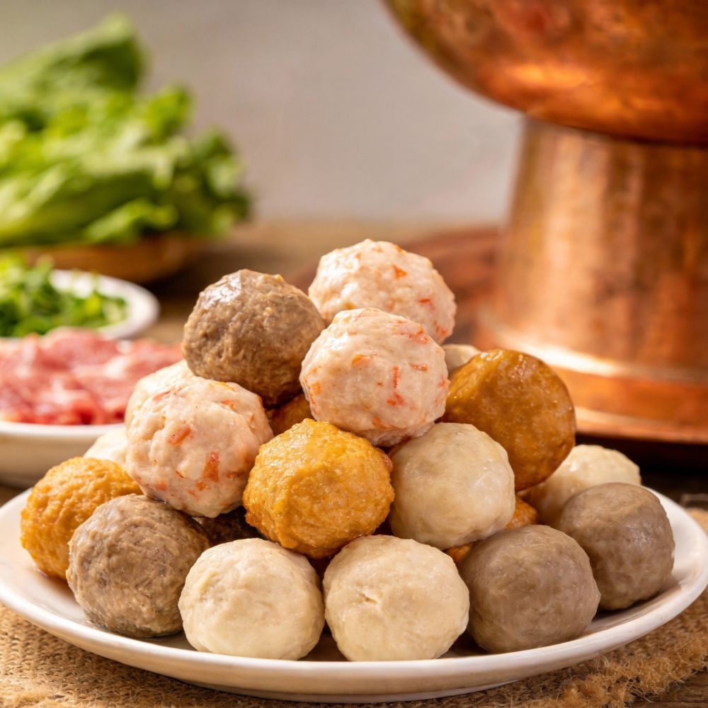 Platter of meatballs