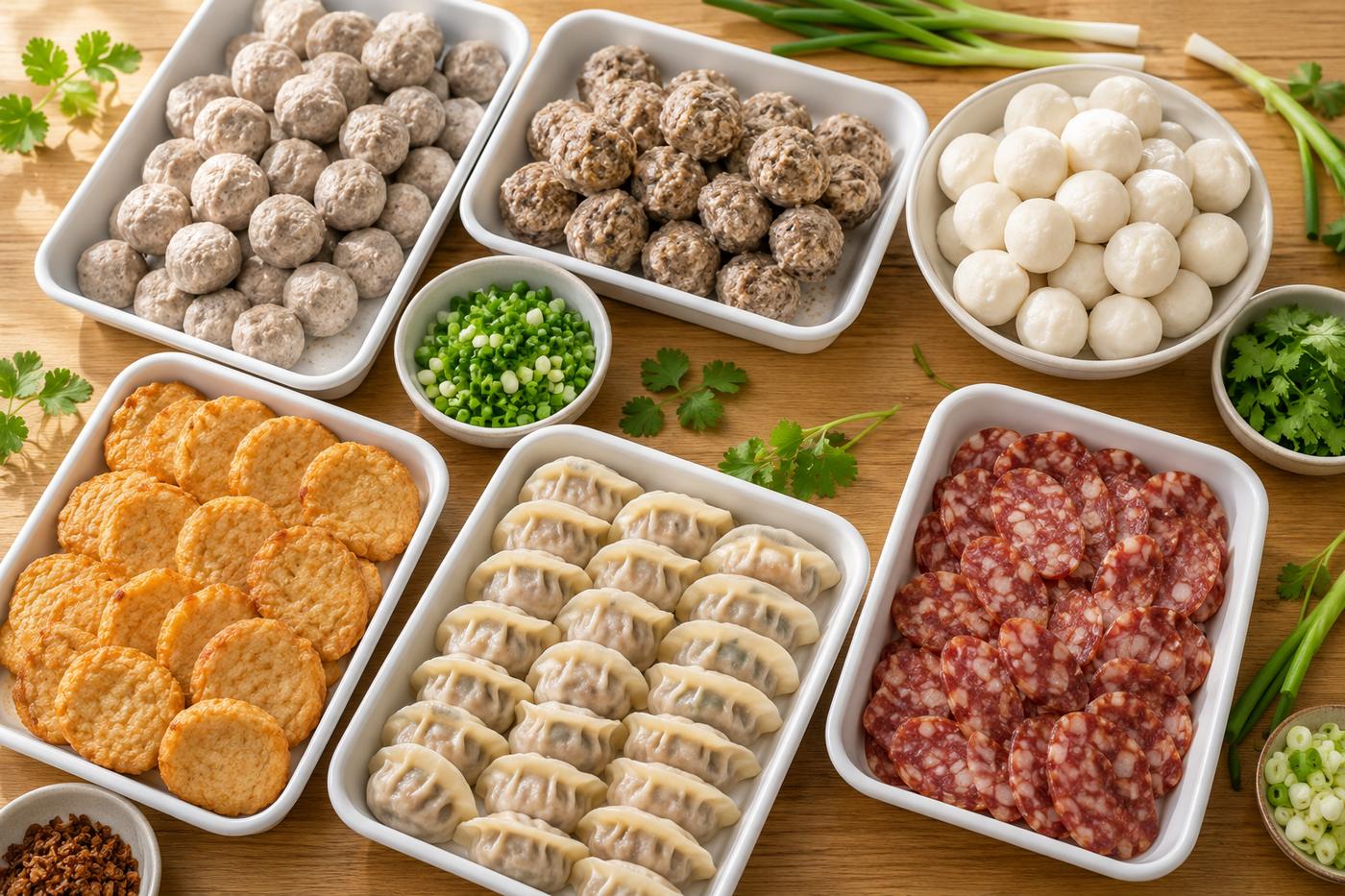 Wholesale Asian frozen foods from Great River Food, Asian meatball manufacturer in Los Angeles