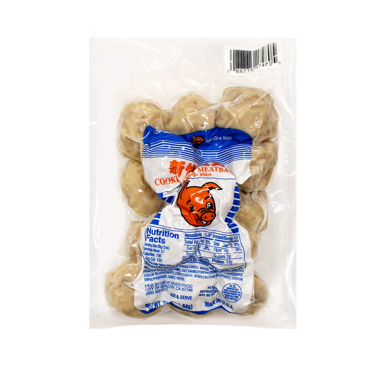 Flamingo S.J. Pork Meatballs 5 oz — view 3