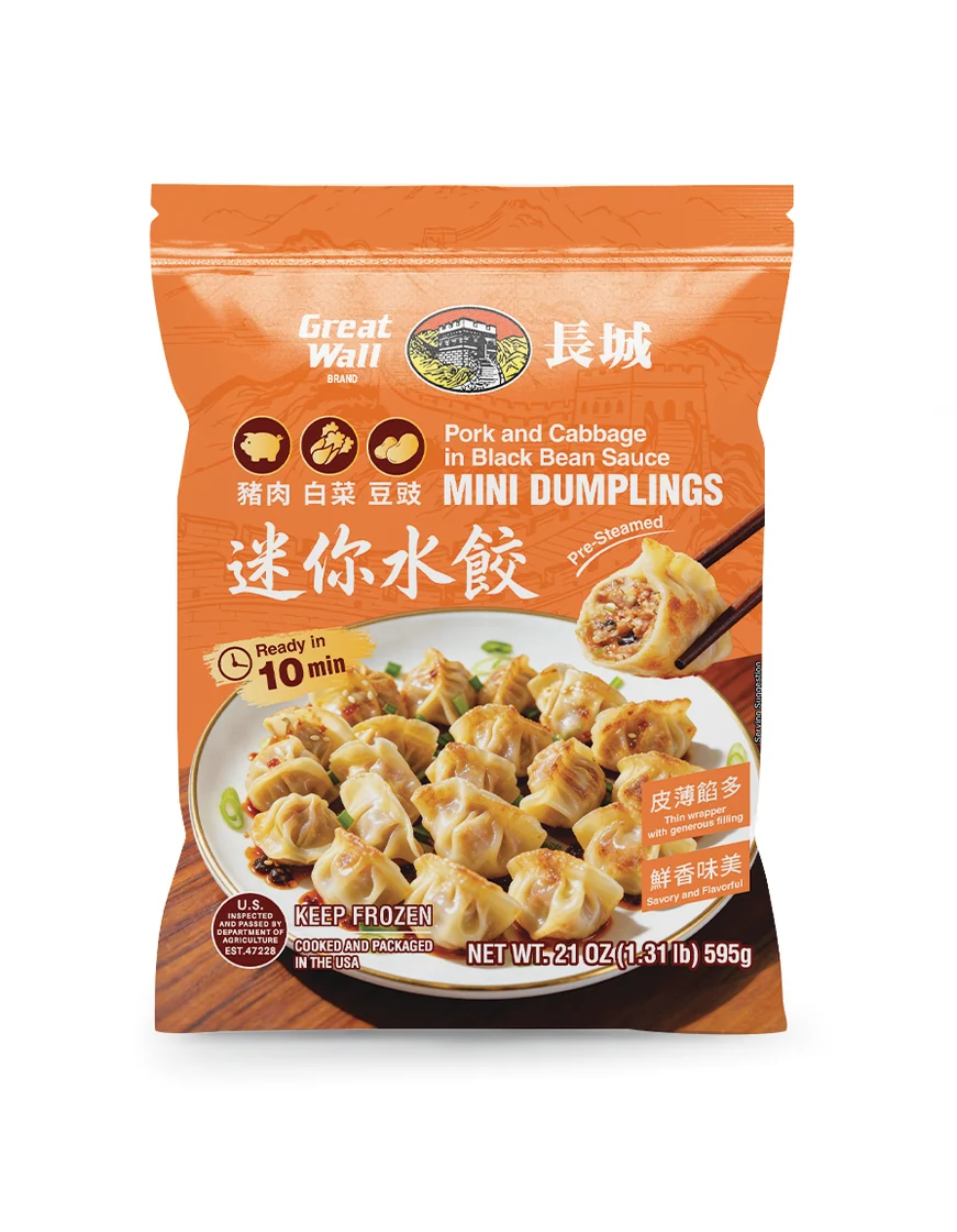 Great Wall Pork & Cabbage in Black Bean Sauce Mini Dumplings
