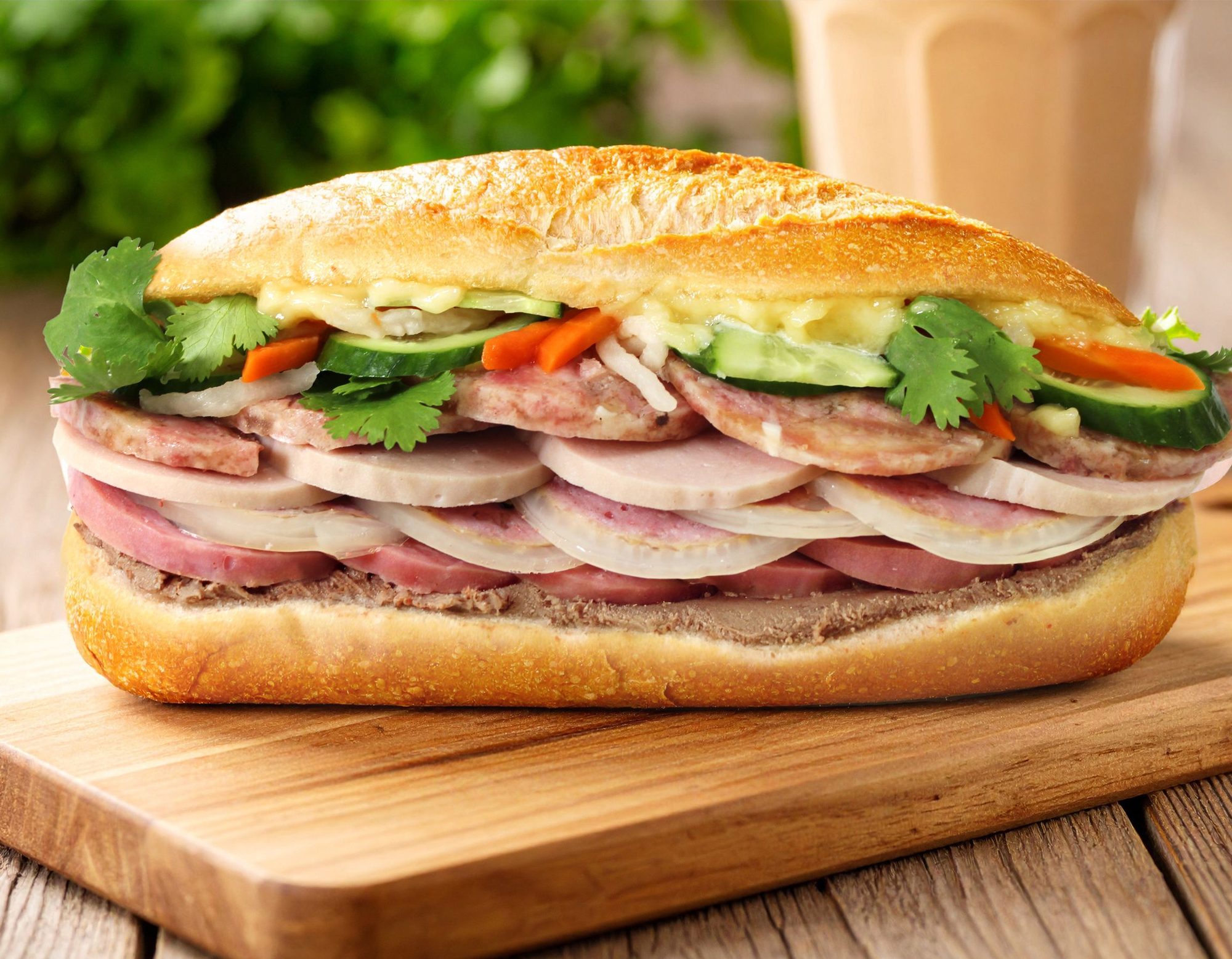 Banh Mi Cha Lua Vietnamese Sandwich