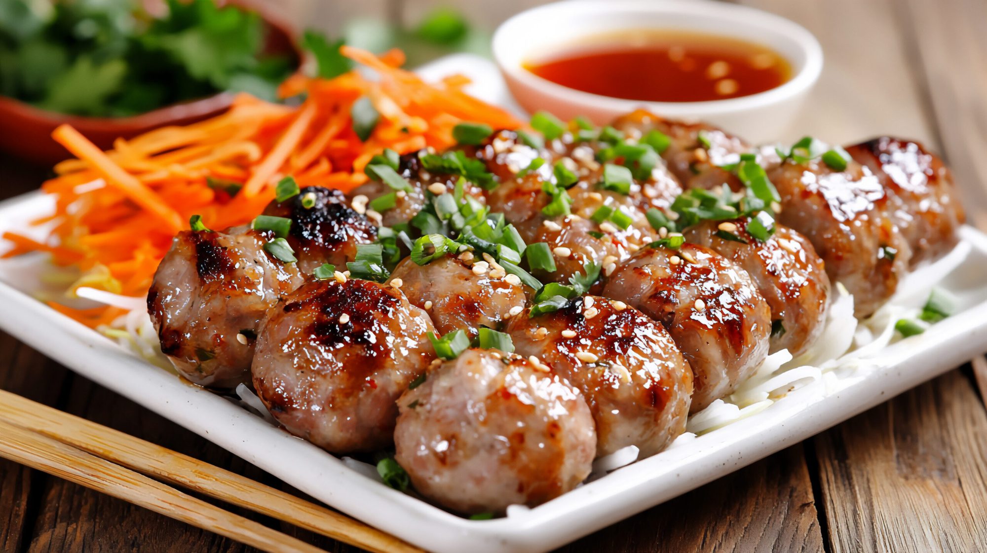 Nem Nuong Cured Pork BBQ Skewer