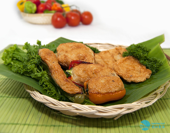 Stuffed Bell Pepper Fish Paste