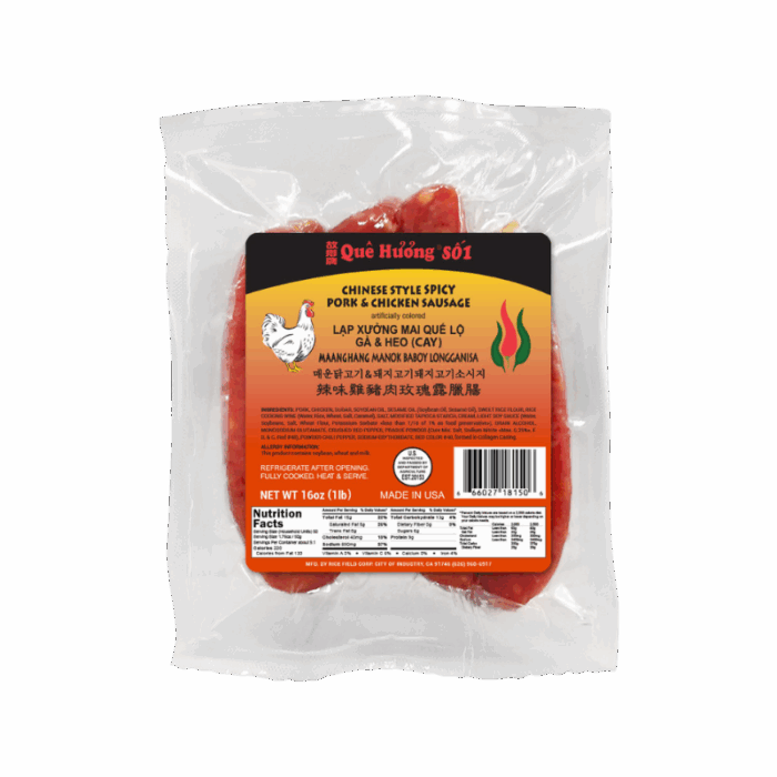 Quê Hương SỐ1 Chinese Style Pork & Chicken Spicy Sausage